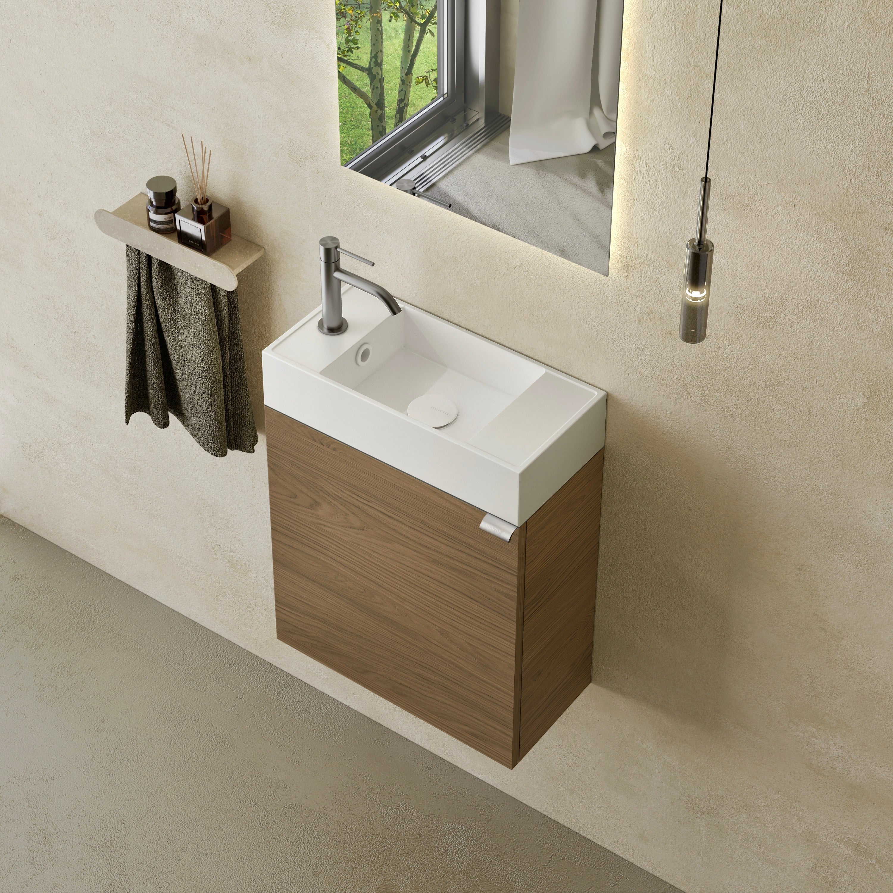 MARMY MARMY AXEL 46x22 JOBBOS kézmosó, FÉNYES FEHÉR - 2 100 02 05 21 18