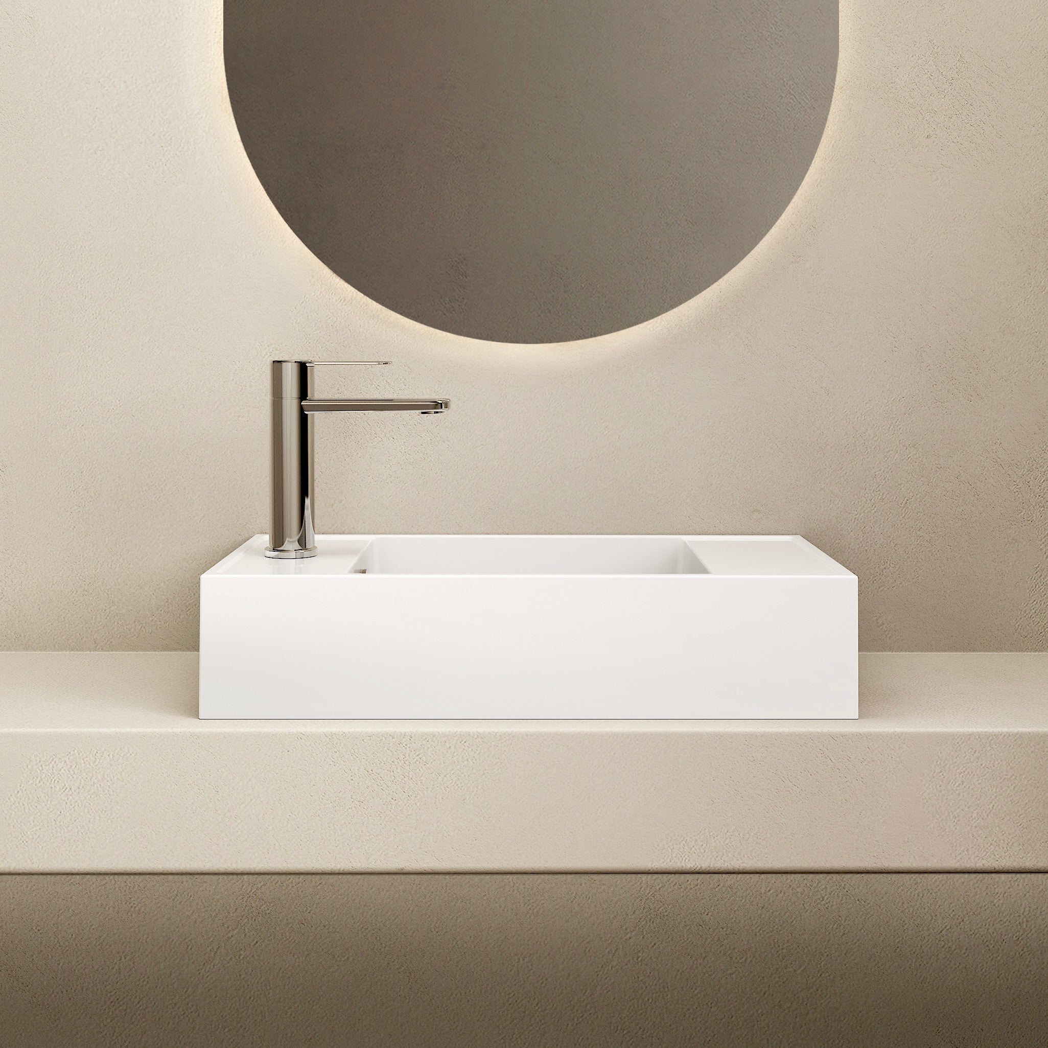 MARMY MARMY AXEL 46x22 JOBBOS kézmosó, FÉNYES FEHÉR - 2 100 02 05 21 18