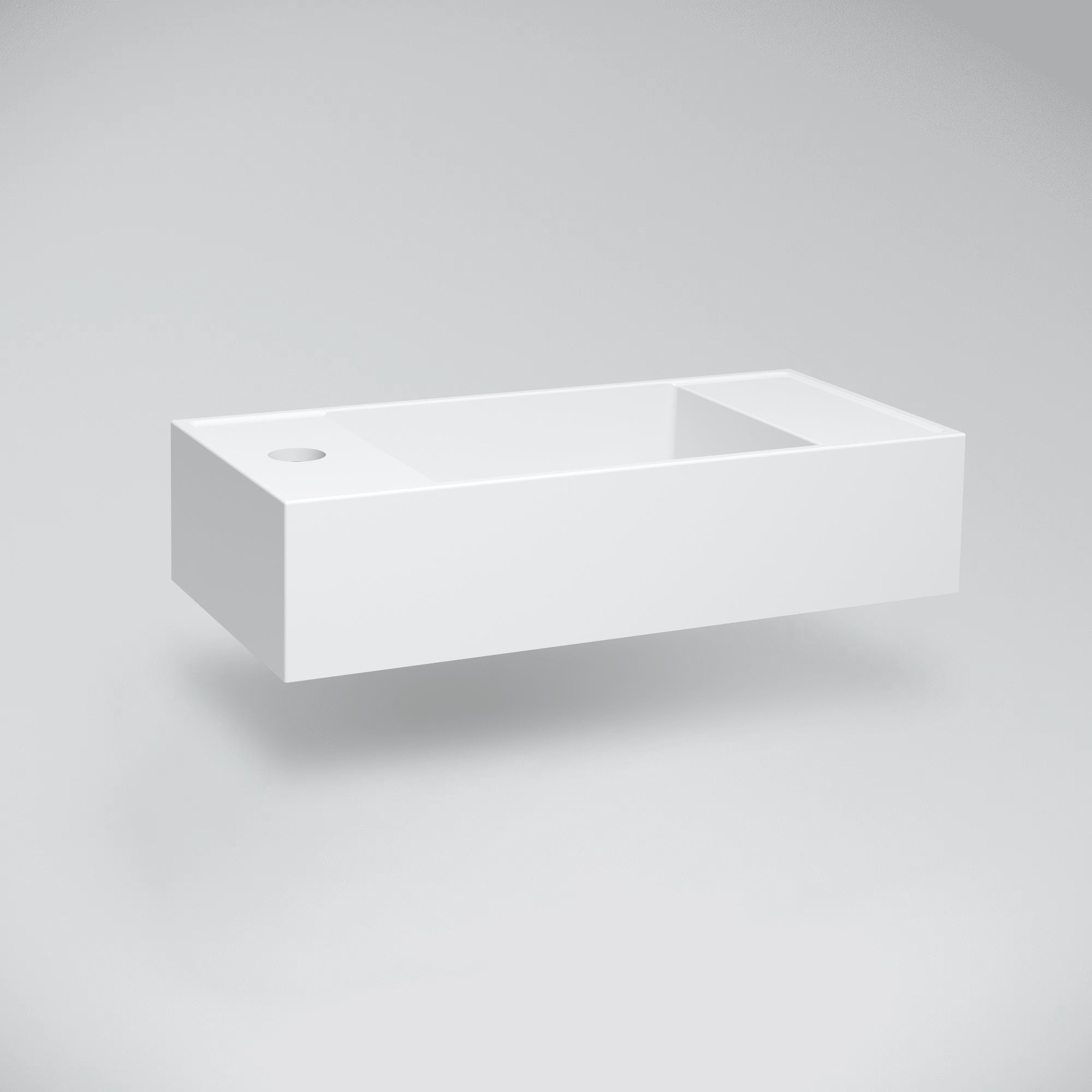 MARMY MARMY AXEL 46x22 JOBBOS kézmosó, FÉNYES FEHÉR - 2 100 02 05 21 18