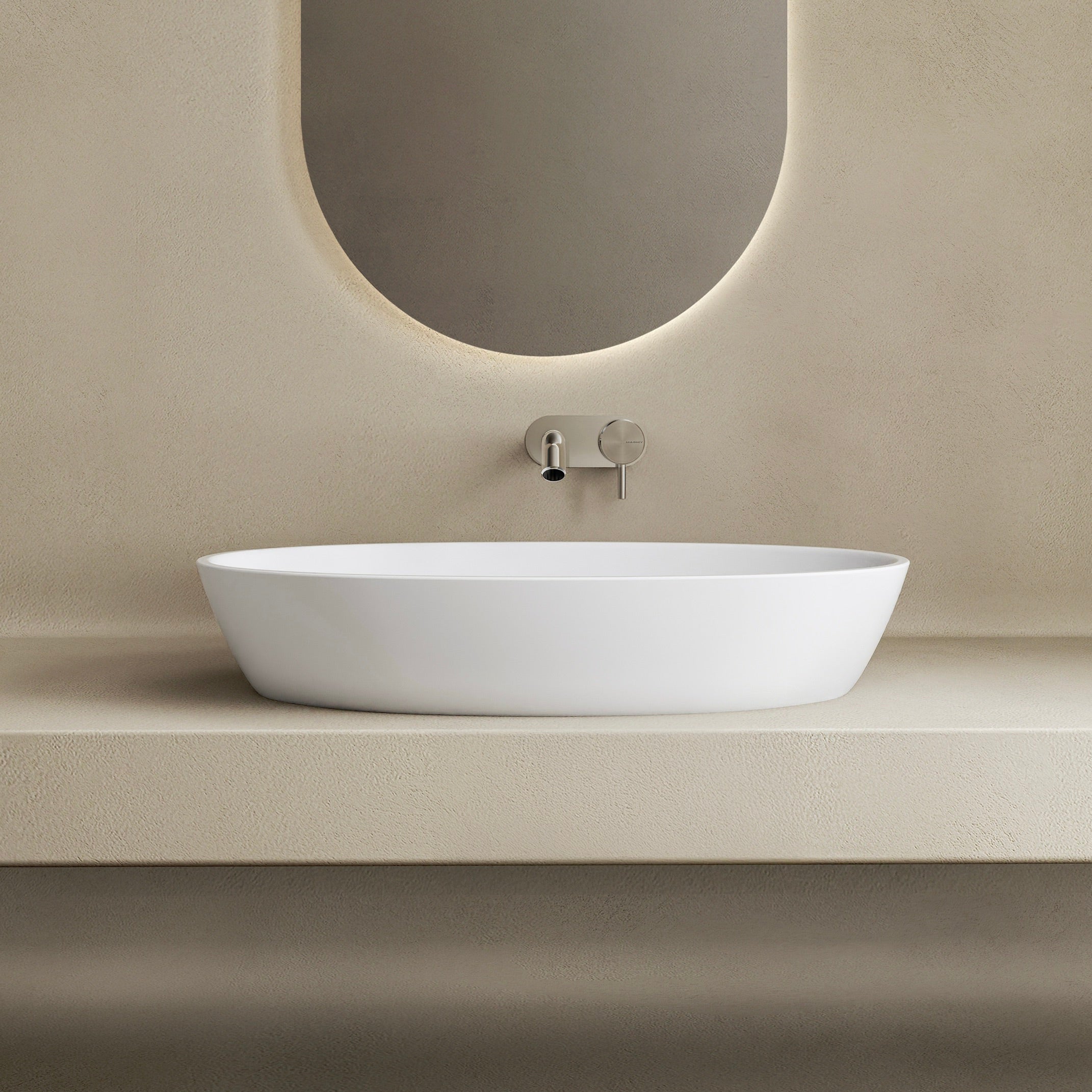 MARMY MARMY PANDORA 60x35 mosdó, MATT FEHÉR - 30 1001 06 10 11