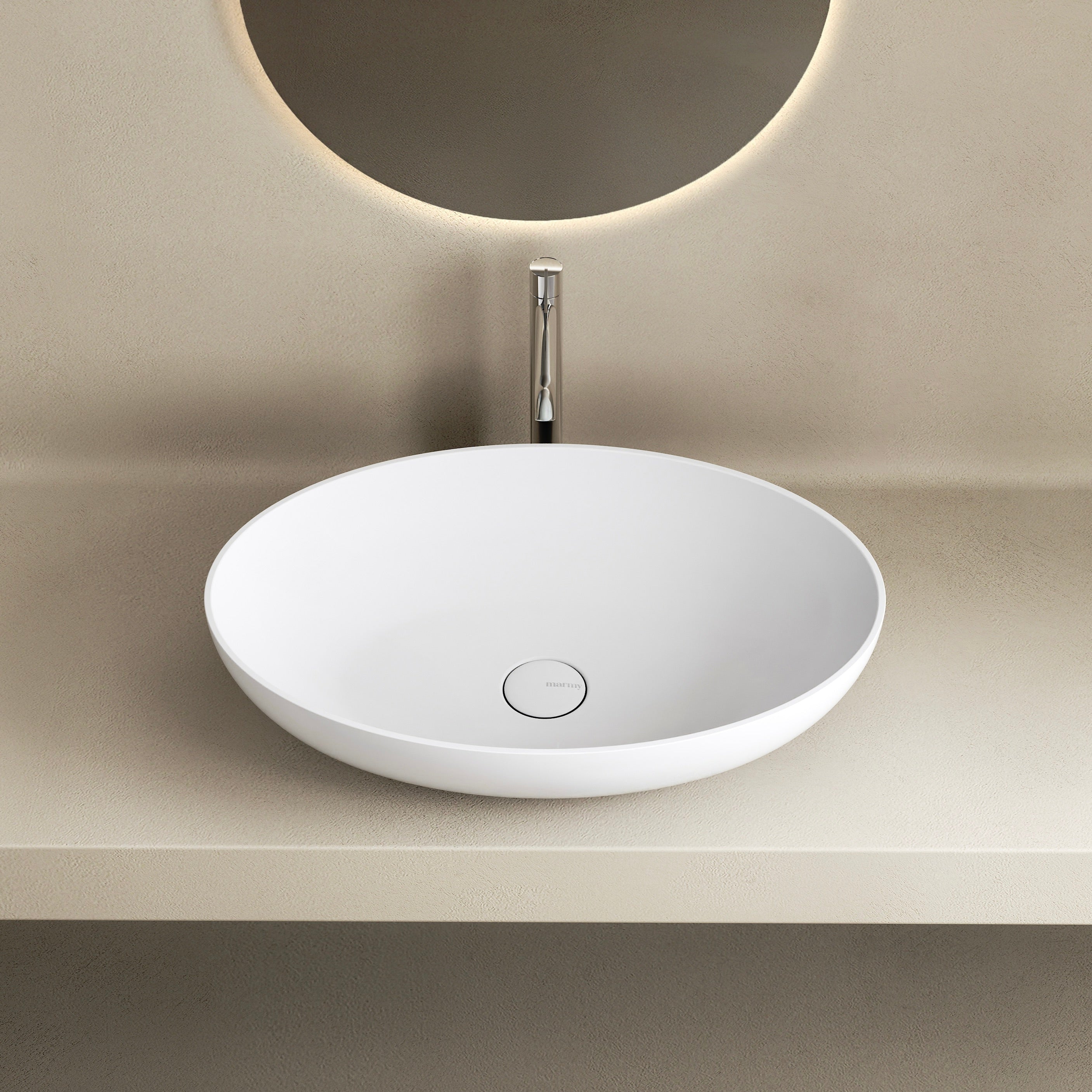 MARMY MARMY MADONNA 60x40 mosdó, MATT FEHÉR - 30 1006 06 10 11