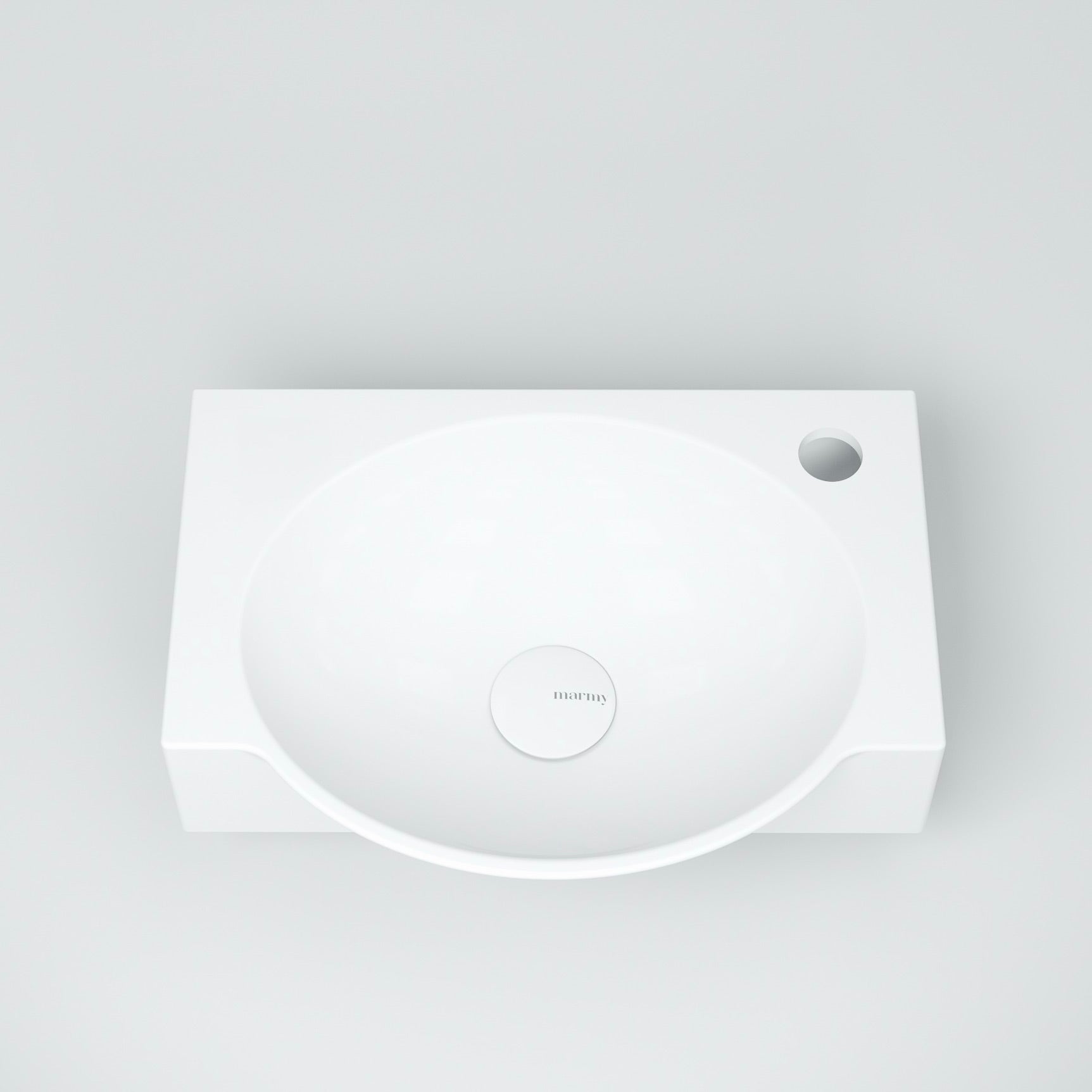 MARMY MARMY DOVE 40x30 balos mosdó, FÉNYES FEHÉR - 30 1010 04 31 10