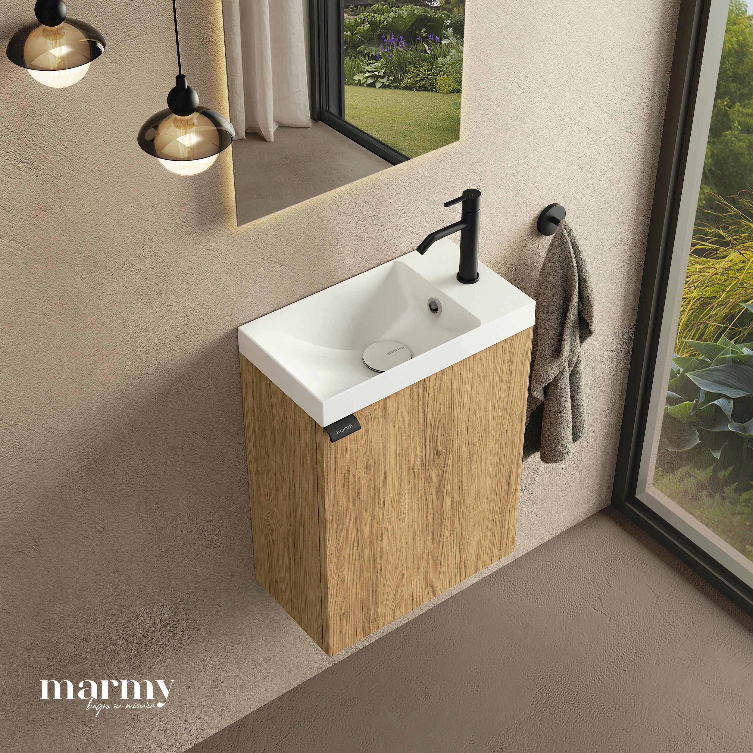 MARMY MARMY KAREN 40x22 kézmosó, FÉNYES FEHÉR - 6 229 59 04 01 18