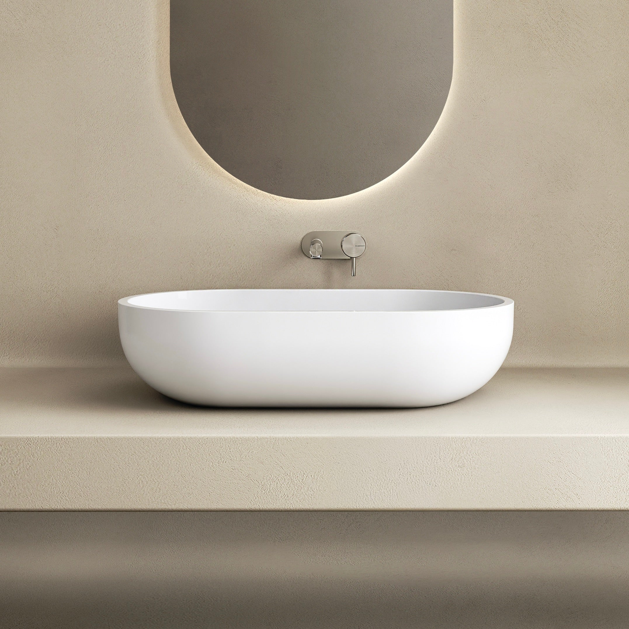 MARMY MARMY LENNOX 60x35 mosdó, FÉNYES FEHÉR - 6 301 66 06 10 18