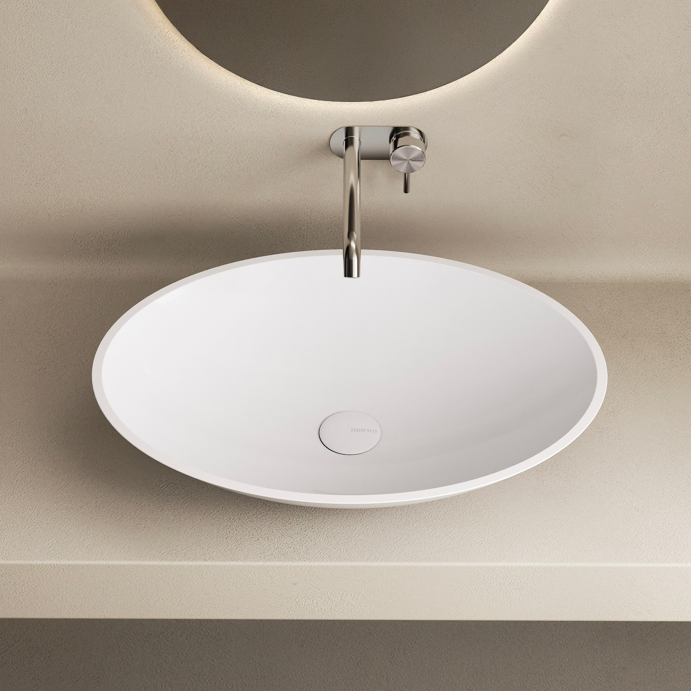 MARMY MARMY DOLCE 58x42 mosdó, FÉNYES FEHÉR - 80 6702 06 10 10