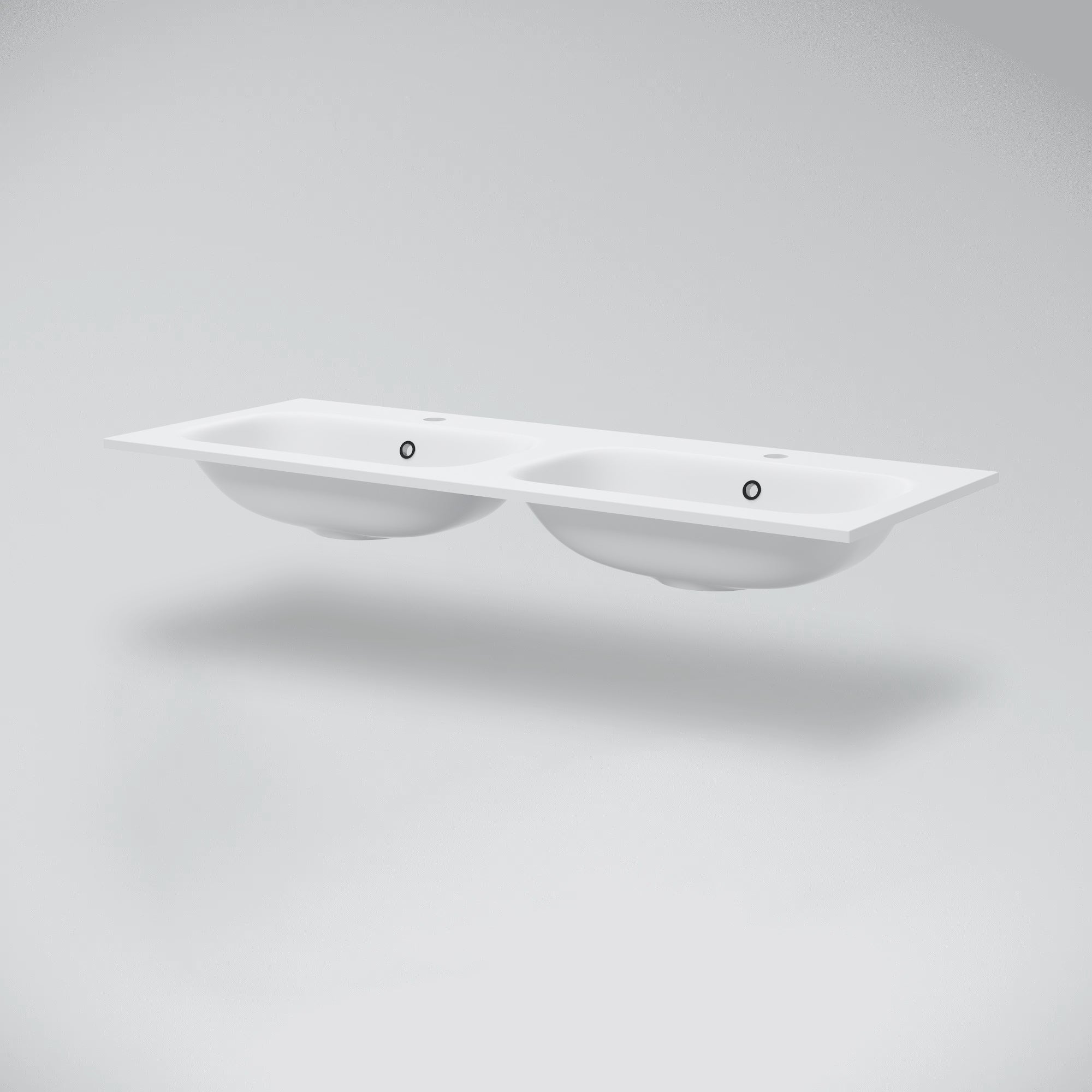 MARMY MARMY ASPEN 120x46 dupla mosdó, FÉNYES FEHÉR - 80 7262 12 42 10