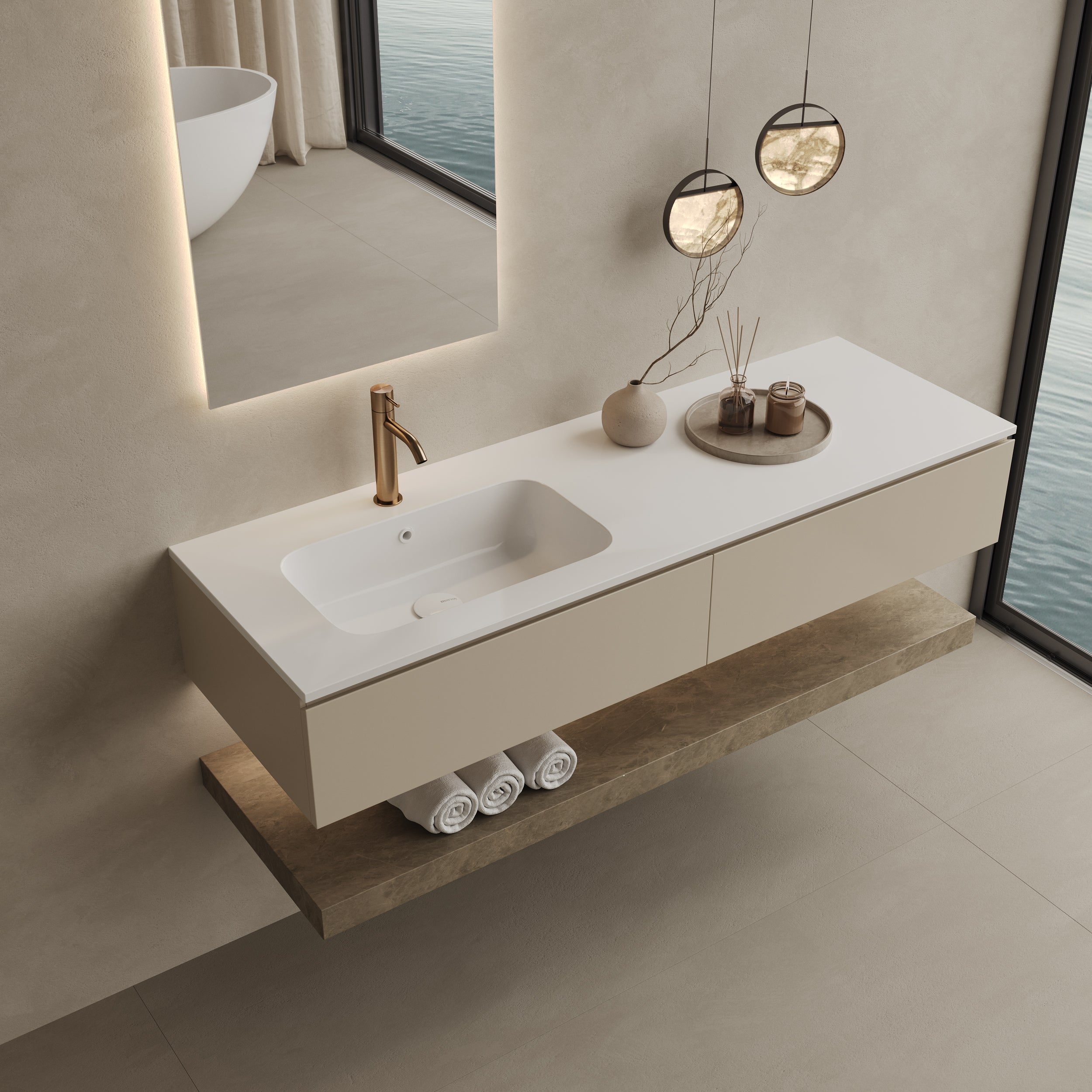 MARMY MARMY CREMONA 140x46 BALOS mosdó - 80 7515 14 31 10