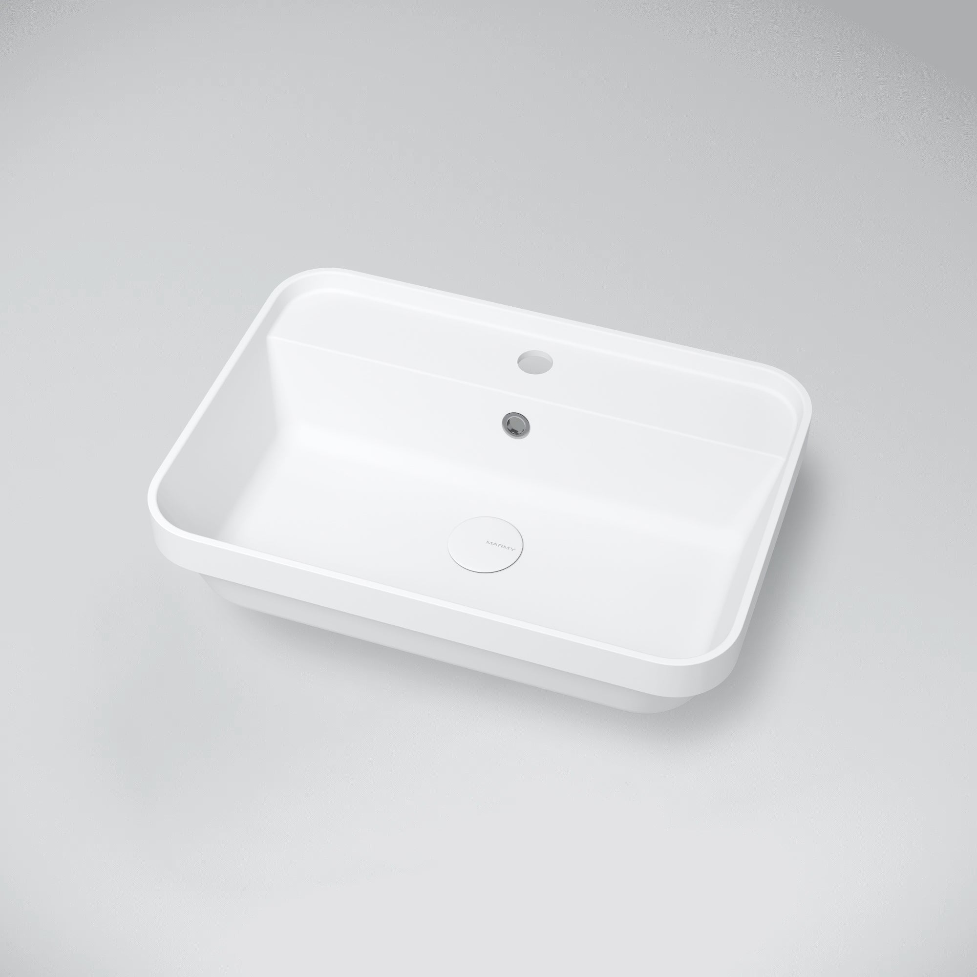 MARMY MARMY LUXE 55x39 mosdó, FÉNYES FEHÉR - 80 7795 06 11 10