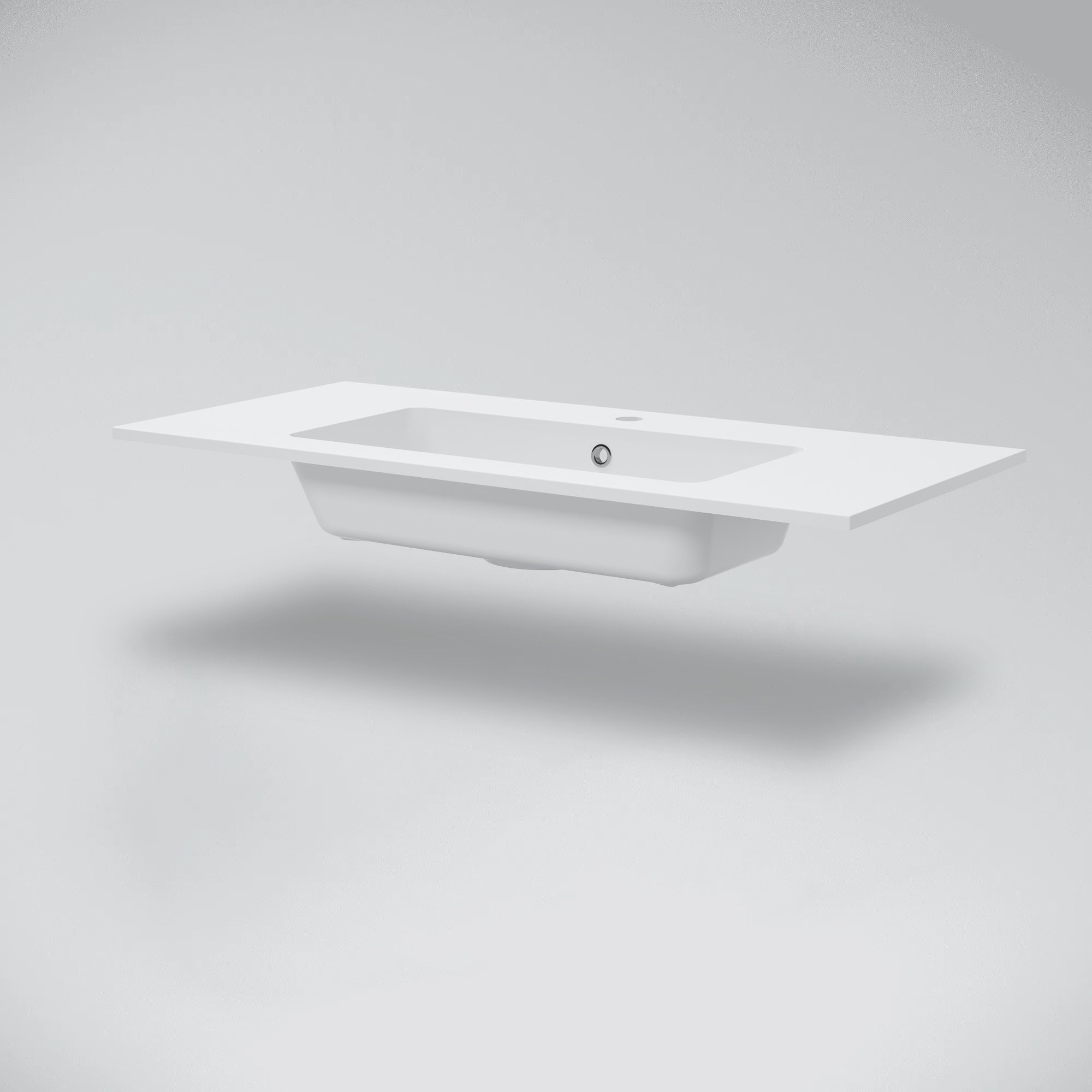 MARMY MARMY BERGAMO SLIM 100x46 mosdó, FÉNYES FEHÉR - 80 8128 10 11 10