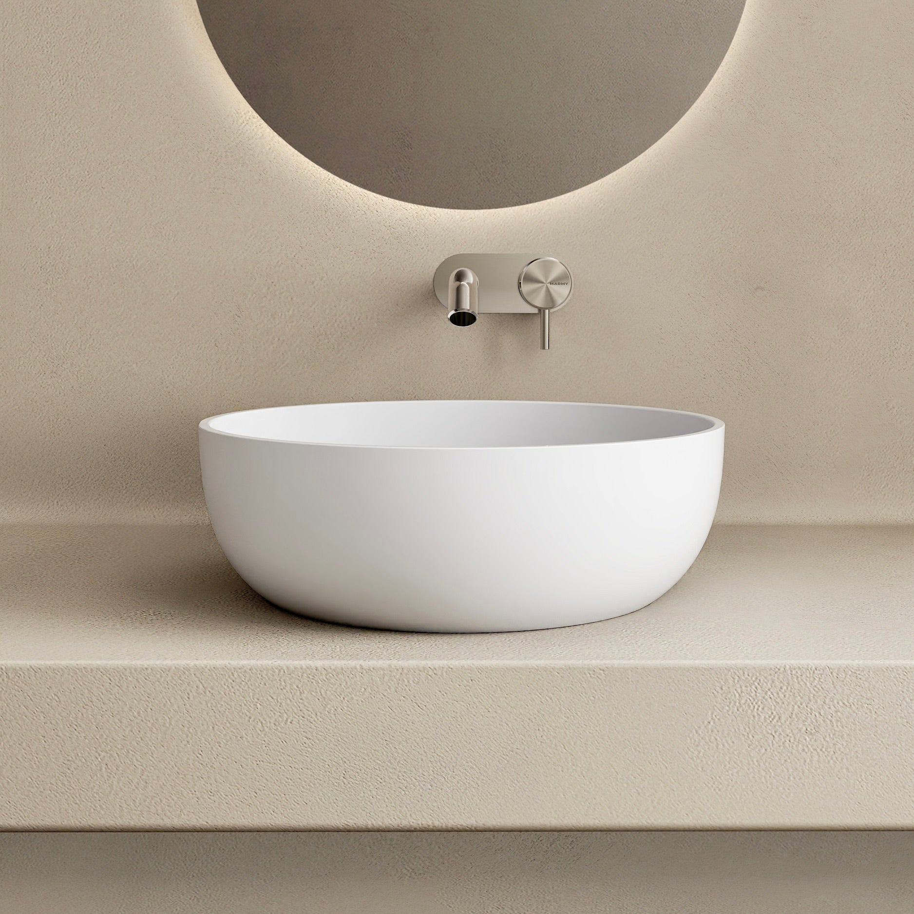 MARMY MARMY ZEN D37x13 mosdó, MATT FEHÉR - 80 8328 04 10 11