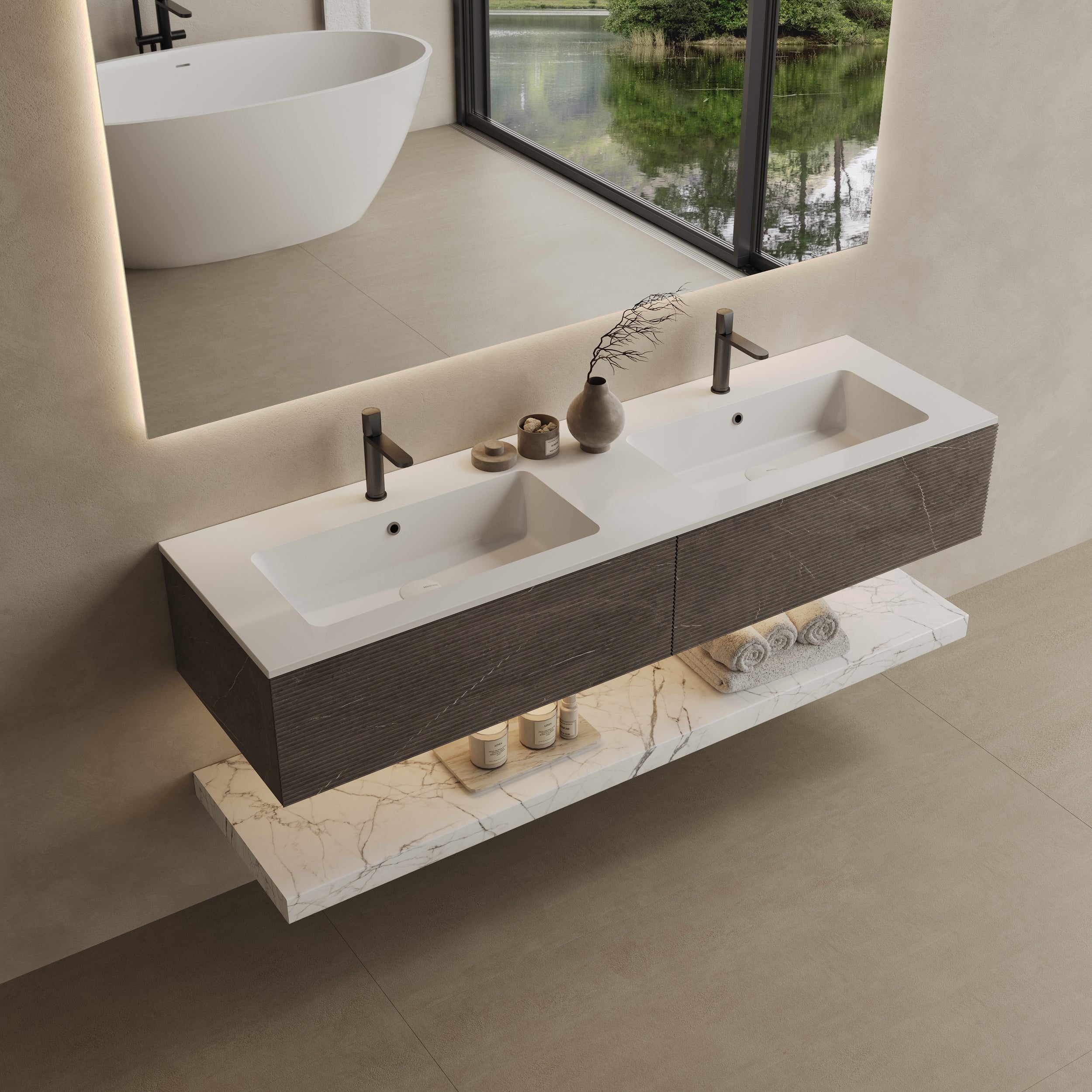 MARMY MARMY BERGAMO SLIM 160x46 mosdó - 80 8387 16 42 10